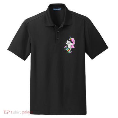 Cool Unicorn Skating Dry Zone Grid Polo
