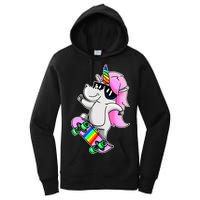 Cool Unicorn Skating Women's Pullover Hoodie