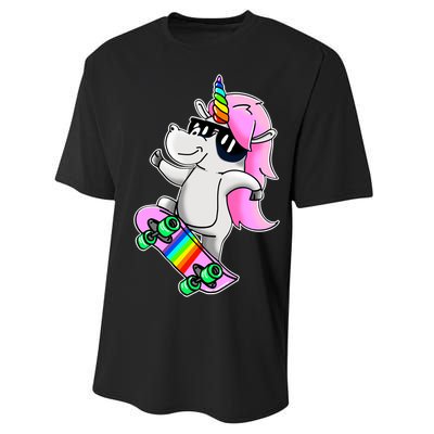 Cool Unicorn Skating Performance Sprint T-Shirt