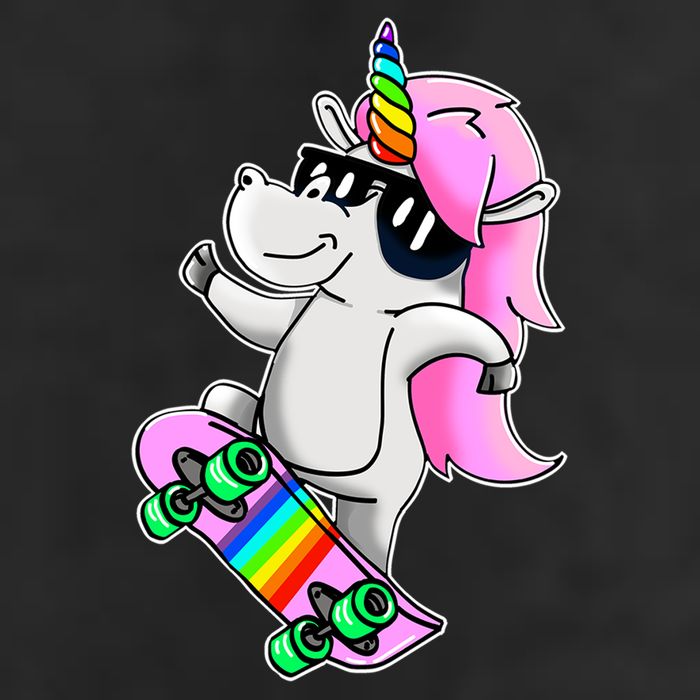 Cool Unicorn Skating Golf Towel