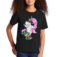 Cool Unicorn Skating Kids T-Shirt