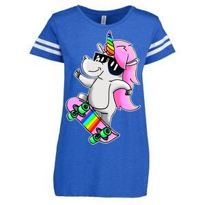 Cool Unicorn Skating Enza Ladies Jersey Football T-Shirt