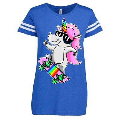 Cool Unicorn Skating Enza Ladies Jersey Football T-Shirt