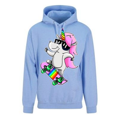 Cool Unicorn Skating Unisex Surf Hoodie