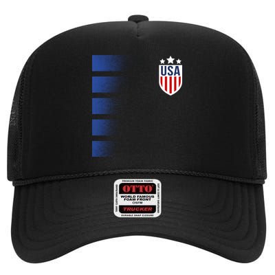 Cool USA Soccer High Crown Mesh Back Trucker Hat