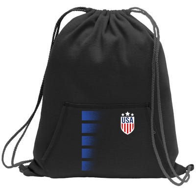 Cool USA Soccer Sweatshirt Cinch Pack Bag