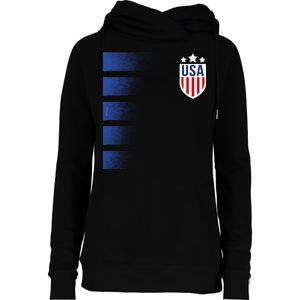 Cool USA Soccer Womens Funnel Neck Pullover Hood