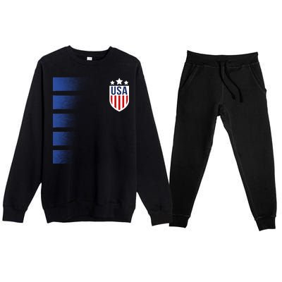 Cool USA Soccer Premium Crewneck Sweatsuit Set