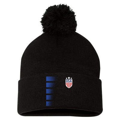 Cool USA Soccer Pom Pom 12in Knit Beanie