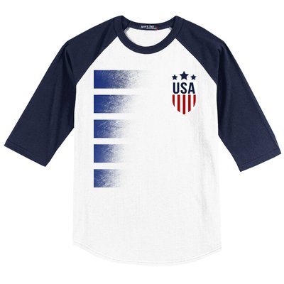 Cool USA Soccer Baseball Sleeve Shirt