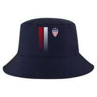 Cool USA Soccer Jersey Stripes Cool Comfort Performance Bucket Hat