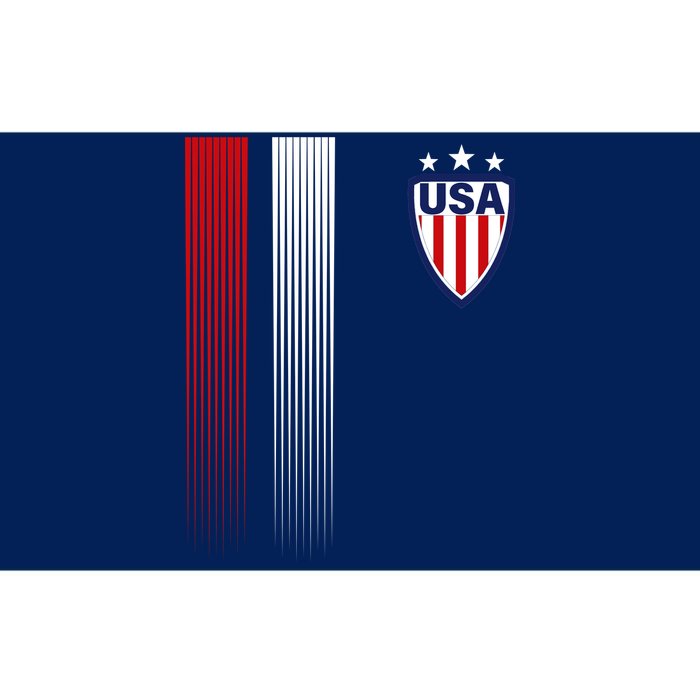 Cool USA Soccer Jersey Stripes Bumper Sticker