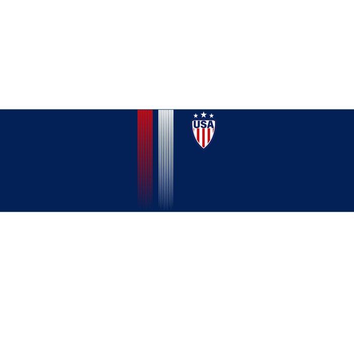 Cool USA Soccer Jersey Stripes Bumper Sticker