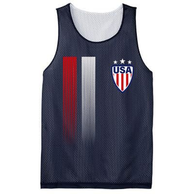 Cool USA Soccer Jersey Stripes Mesh Reversible Basketball Jersey Tank