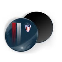 Cool USA Soccer Jersey Stripes Magnet