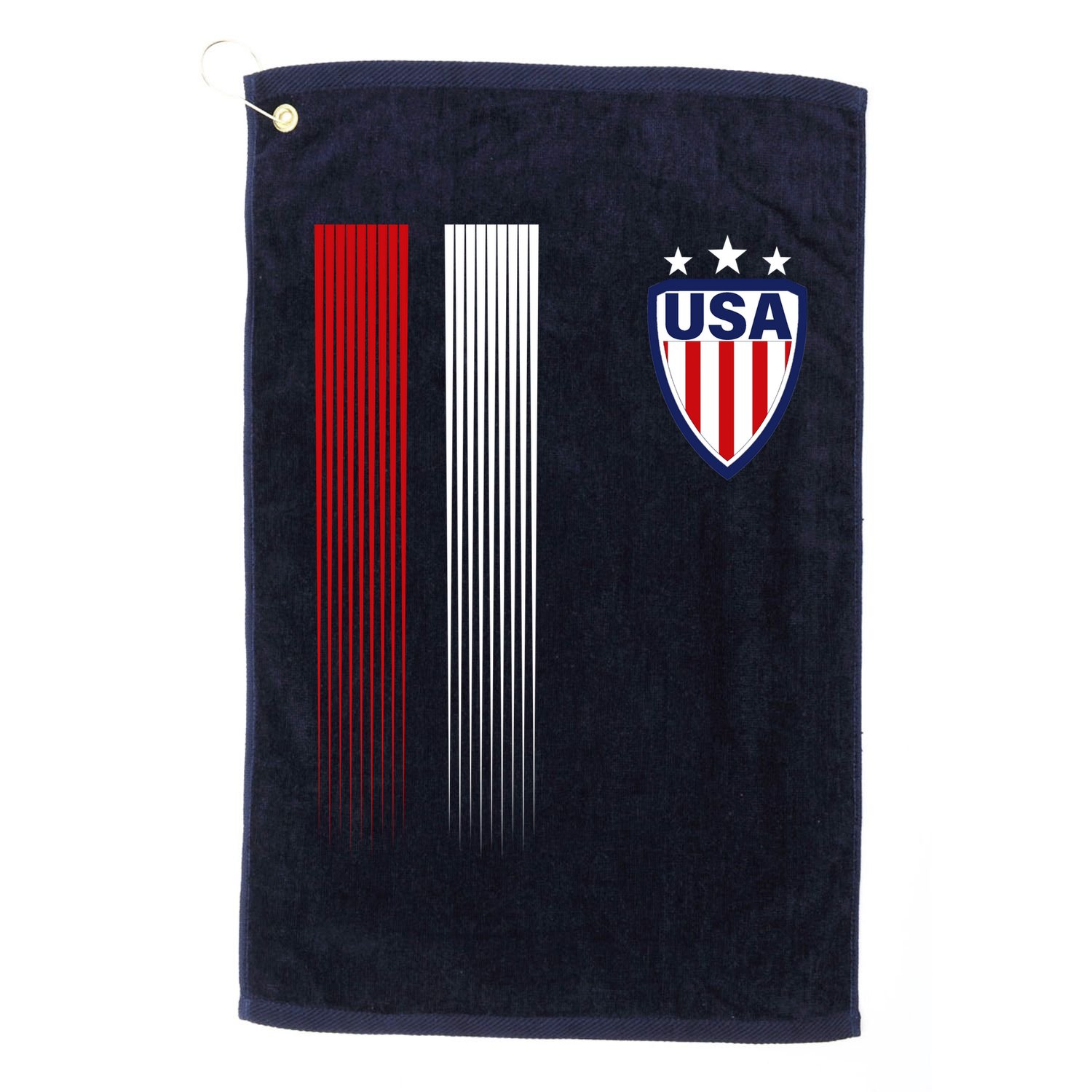 Cool USA Soccer Jersey Stripes Golf Towel