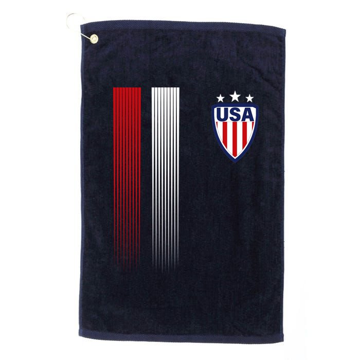 Cool USA Soccer Jersey Stripes Platinum Collection Golf Towel