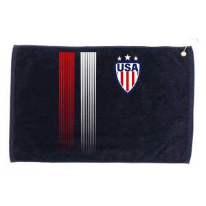 Cool USA Soccer Jersey Stripes Grommeted Golf Towel