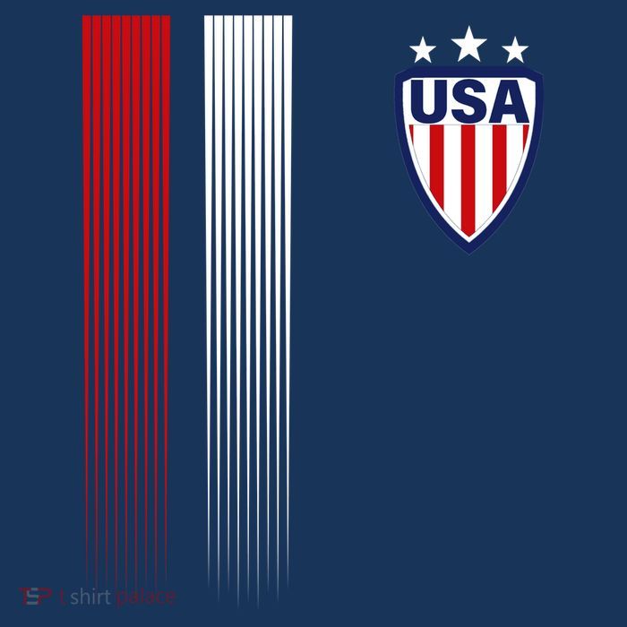 Cool USA Soccer Jersey Stripes Short Acrylic Beanie