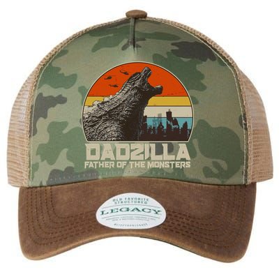Cool Vintage Dadzilla Father Of Monsters Legacy Tie Dye Trucker Hat