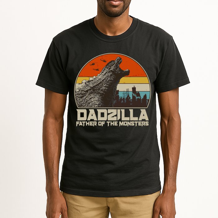 Cool Vintage Dadzilla Father Of Monsters Tall T-Shirt