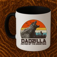 Cool Vintage Dadzilla Father Of Monsters Mug