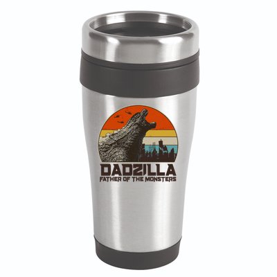 Cool Vintage Dadzilla Father Of Monsters 16oz Travel Tumbler
