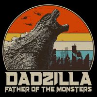 Cool Vintage Dadzilla Father Of Monsters Youth Performance Sprint T-Shirt