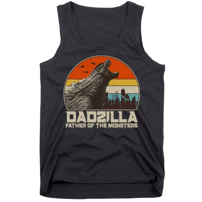 Cool Vintage Dadzilla Father Of Monsters Tank Top