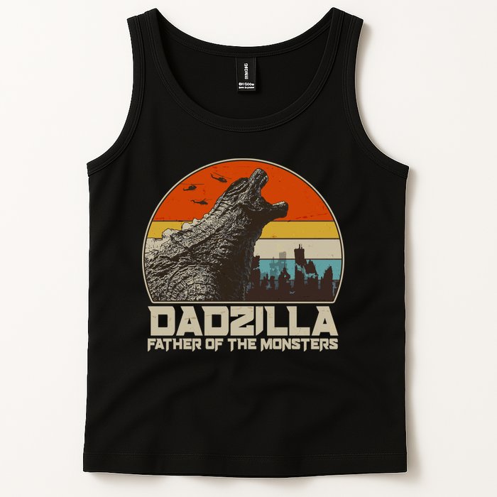Cool Vintage Dadzilla Father Of Monsters Tank Top