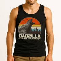 Cool Vintage Dadzilla Father Of Monsters Tank Top