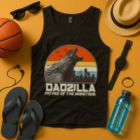 Cool Vintage Dadzilla Father Of Monsters Tank Top