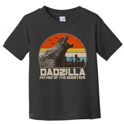 Cool Vintage Dadzilla Father Of Monsters Toddler T-Shirt