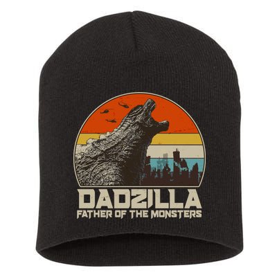 Cool Vintage Dadzilla Father Of Monsters Short Acrylic Beanie