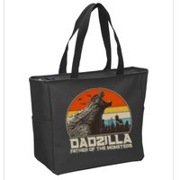Cool Vintage Dadzilla Father Of Monsters Zip Tote Bag