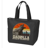 Cool Vintage Dadzilla Father Of Monsters Zip Tote Bag