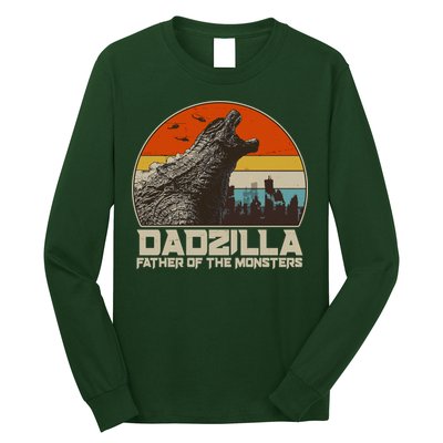 Cool Vintage Dadzilla Father Of Monsters Long Sleeve Shirt