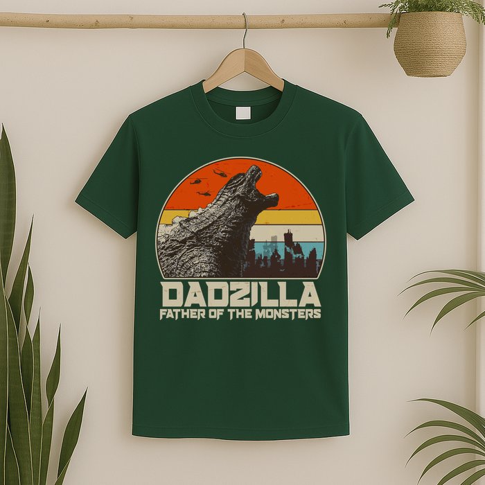 Cool Vintage Dadzilla Father Of Monsters T-Shirt