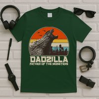 Cool Vintage Dadzilla Father Of Monsters T-Shirt