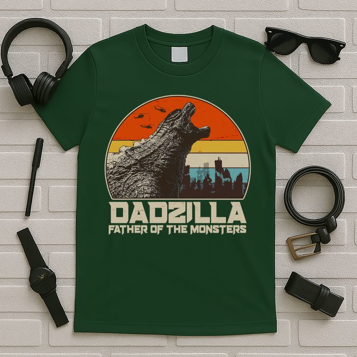 Cool Vintage Dadzilla Father Of Monsters T-Shirt
