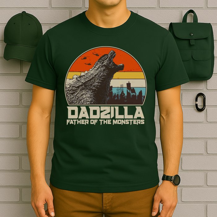 Cool Vintage Dadzilla Father Of Monsters T-Shirt