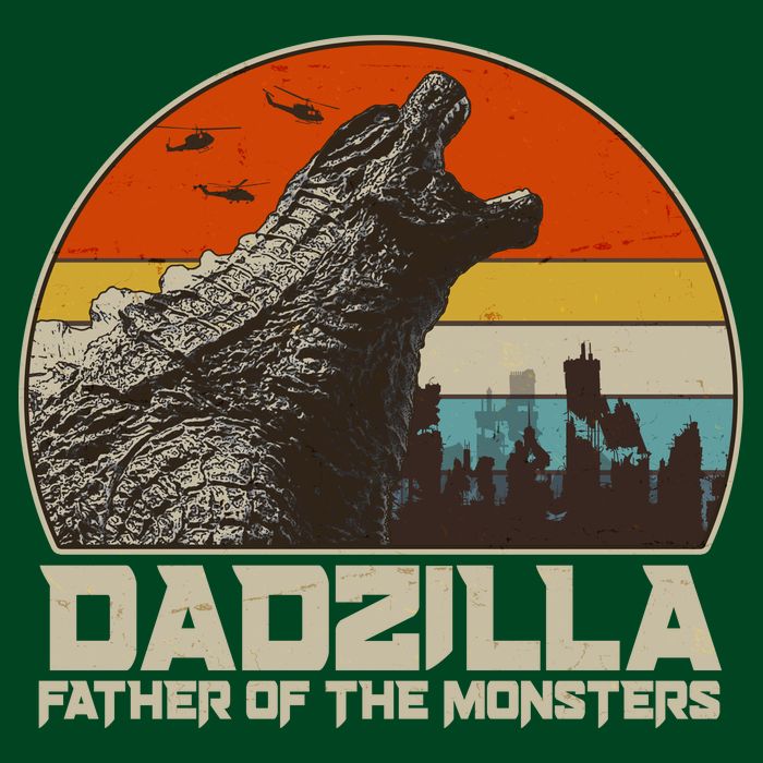 Cool Vintage Dadzilla Father Of Monsters Visor