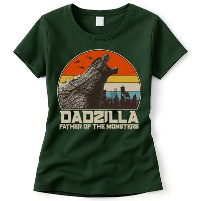 Cool Vintage Dadzilla Father Of Monsters Womens T-Shirt