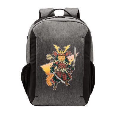 Cool Vintage Japanese Neko Cat Samurai Warrior Vector Backpack