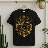 Cool Vintage Mushrooms And Moon Phases  T-Shirt