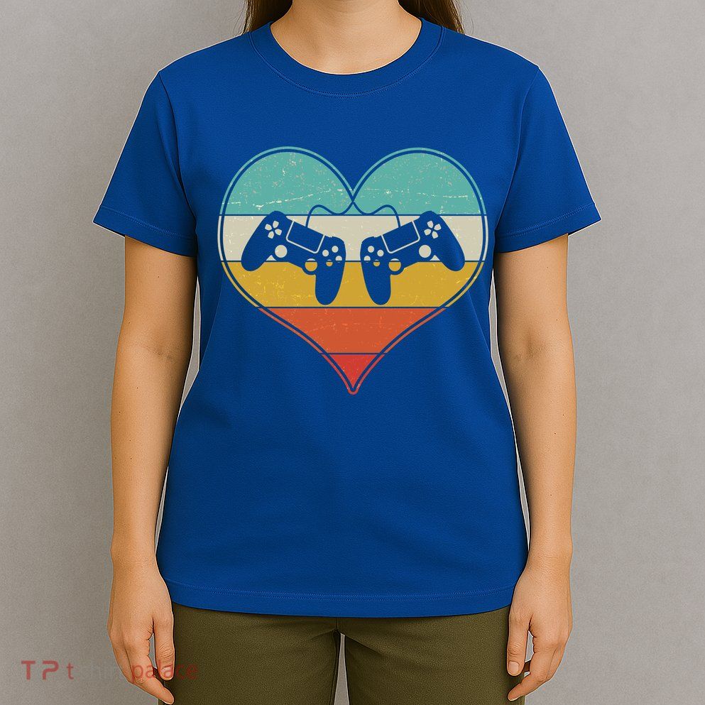 Cool Vintage Valentine Video Gamer Fan T-Shirt