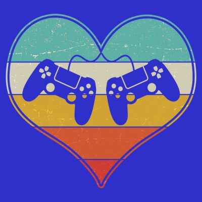 Cool Vintage Valentine Video Gamer Fan T-Shirt