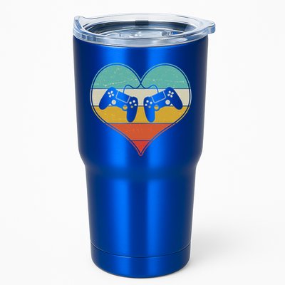 Cool Vintage Valentine Video Gamer Fan Tumbler