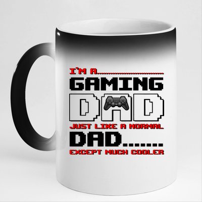 Cooler Gaming Dad 11oz Black Color Changing Mug