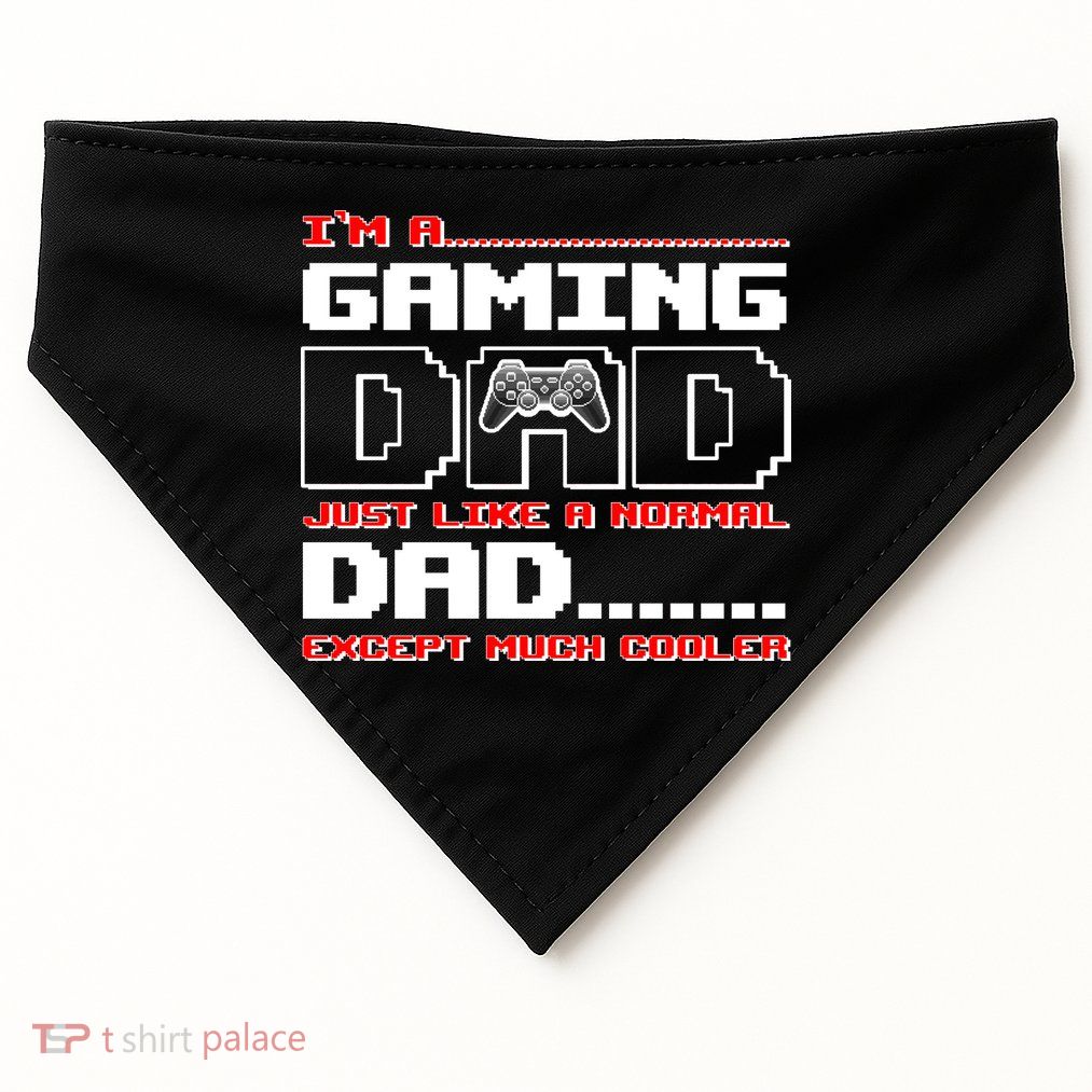 Cooler Gaming Dad USA-Made Doggie Bandana